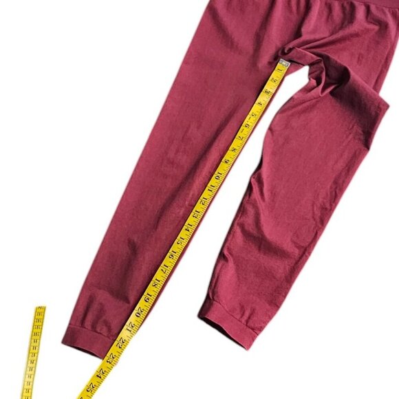 Knix Womens Good To Go Seamless Leggings, Dark Cherry, High Rise, Size Large - Picture 6 of 8